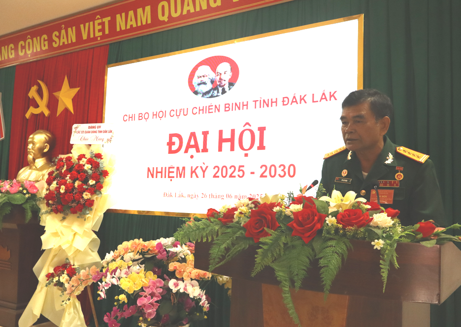 ĐẠI HỘI CHI BỘ CƠ QUAN HỘI CCB TỈNH NHIỆM KỲ 2025 – 2030